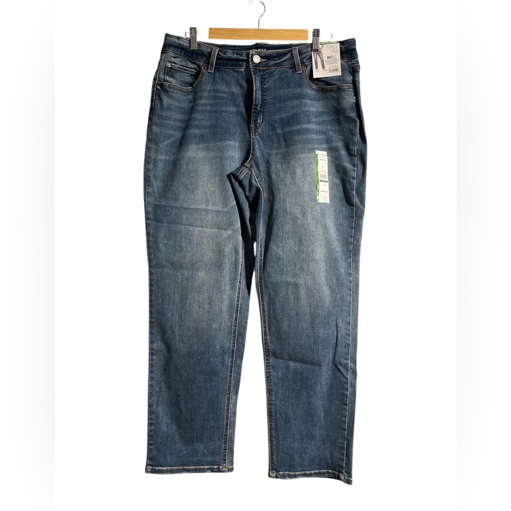 Time and Tru Mid-Rise Straight Blue Jeans